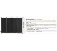 VEVOR, divisor de ambientes, panel individual, color beige, estructura robusta de acero al carbono, juego de cuatro paneles s