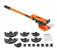 VEVOR Dobladora de Tubos Manual de 3/8" a 1" Dobladora de Tubos con Carraca 10-25 mm 7 Matrices para Doblar Tubos de Cobre y Aluminio a 180° para HVAC Aire Acondicionado Frigorífico Automóviles