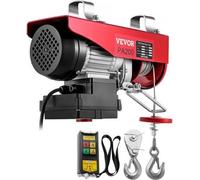VEVOR, elevador eléctrico, cabrestante eléctrico de 200 kg, elevador eléctrico con sistema de control remoto inalámbrico, grúa eléctrica de alambre de acero galvanizado, cabrestante eléctrico con corr