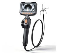 VEVOR Endoscopio Cámara de Inspección Articulado 180°, Cámara de Inspección de Tuberías con Sonda de 3,9 mm, Pantalla IPS, Cable de 1,5 m, Zoom Multinivel, 32 GB, para HVAC Motores Espacios Reducidos