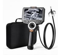 VEVOR Endoscopio Cámara de Inspección de 360° Articulado en 4 Direcciones con Pantalla IPS, Sonda de 6,2 mm, Batería 7000 mAh, Luces LED, 32 GB, Zoom Multinivel, para Espacios Reducidos Motores y HVAC