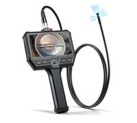 VEVOR Endoscopio de Triple Cámara, Cámara de Inspección con Pantalla IPS, Sonda de 8 mm, Cable de 1,5 m, 32 GB, Zoom 8X, Batería 5000 mAh, Luces LED, para Motor, Tubería, Automoción, Fontanería, HVAC