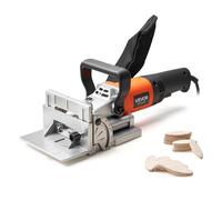VEVOR Engalletadora de Madera Motor de 5,9 A y 11600 RPM Ensambladora de Galletas 6 Ajustes de Profundidad Muesca de 45 Grados Hoja con Punta de Carburo, Bolsa para Polvo, para Carpintería, Bricolaje