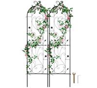 VEVOR Enrejado de Metal para Plantas Trepadoras 38 x 152 cm Soporte para Rosas Trepadoras 2 Piezas Arco para Enredaderas Soporte para Pepinos Decorativo para Clemátides para Patio, Césped, Jardín