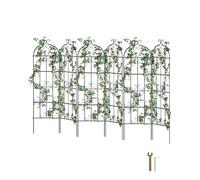VEVOR Enrejado de Metal para Plantas Trepadoras 51 x 180 cm Soporte para Rosas Trepadoras 6 Piezas Arco para Enredaderas Soporte para Pepinos Decorativo para Clemátides para Patio, Césped, Jardín