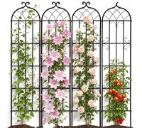 VEVOR, enrejado para plantas trepadoras, 51x220 cm, juego de 4 unidades, enrejados metálicos resistentes a la corrosión para flores de jardín, soportes para pepinos, soportes decorativos para clemátid