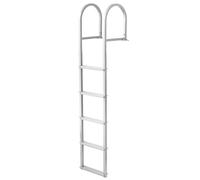 VEVOR - Escalera de Muelle (5 peldaños extraíbles, Escalera de pontón | Para Embarque a bordo de Barcos, Lagos, Piscinas, Gran Capacidad de Carga 226 kg, con Pedales Antideslizante 78 mm