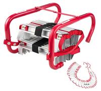 VEVOR, escalera de rescate, 15 metros, escalera de emergencia retráctil con capacidad máxima de 453,6 kg, escalera de emergencia ligera fabricada en aleación de aluminio con cinta de poliéster de alta