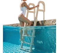 VEVOR Escalera para Piscina con Pasamanos Dobles de 5 Escalones con Inclinación de 75°, Escalones Resistentes Antideslizantes, Carga de 136 kg, para Piscinas Enterradas y Elevadas, 810 x 605 x 1790 mm