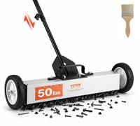 VEVOR: Escoba magnética, máquina de limpieza magnética, 77–113 cm. Escoba magnética, recogedor magnético, elevador magnético, capacidad de 22,6 kg, fuerza magnética, recogedor de virutas magnético, ba