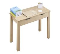 VEVOR Escritorio para Niños de 870 x 395 x 751 mm, Mesa de Estudio Moderna y Sencilla con Cajón Mesa Rectangular para Niños para Dibujar, Leer y Escribir en el Hogar y Dormitorio, Color Madera