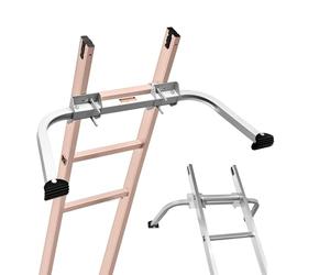 VEVOR Estabilizador de Escalera Separador de Escalera Extensible Accesorios de Escalera de Pared Servicio Pesado para Canalones de Techo Amplia Adaptabilidad con Pies de Goma Antideslizantes