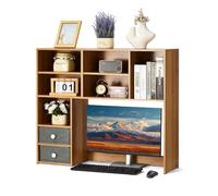 VEVOR Estantería de Escritorio de Madera 94 x 25,4 x 79,2 cm Organizador de Almacenamiento de Escritorio 3 Niveles con Almohadillas Antideslizantes para los Pies para Oficina, Hogar, Dormitorio