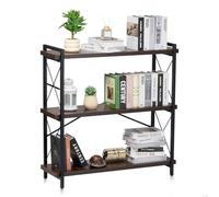 VEVOR Estantería de Metal de 900 x 300 x 910 mm, Estantería Industrial de 3 Niveles, Pequeña Estantería Rústica de Almacenamiento con Estantes Abiertos para Sala de Estar, Dormitorio y Oficina