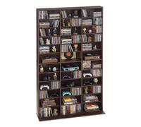 VEVOR Estantería de Pared, 1018 x 231 x 1810 mm, Mueble de Almacenamiento de 36 Compartimentos, Organizador Multifuncional para CDs DVDs Libros Juegos, Antivuelco, Armario para Salón Oficina Librería