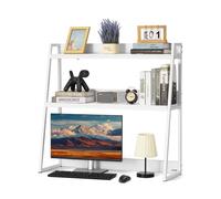 VEVOR Estantería de Sobremesa 95 x 32 x 90 cm Organizador de Almacenamiento de Escritorio 2 Niveles Estante de Escritorio con Almohadillas Antideslizantes para los Pies para Oficina, Hogar, Blanco
