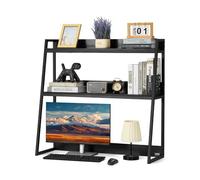 VEVOR Estantería de Sobremesa 95 x 32 x 90 cm Organizador de Almacenamiento de Escritorio 2 Niveles Estante de Escritorio con Almohadillas Antideslizantes para los Pies para Oficina, Hogar, Negro