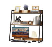 VEVOR Estantería de Sobremesa de 95 x 32 x 90 cm Organizador de Almacenamiento de Escritorio de 2 Niveles Estante de Escritorio con Almohadillas Antideslizantes para los Pies para Oficina, Hogar