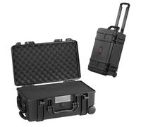 VEVOR Estuche rígido resistente a la intemperie, estuche protector resistente con espuma precortada, ruedas y asas retráctiles para viajes, caza, uso militar, táctico, estuche impermeable IP67 para cá