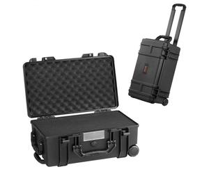 VEVOR Estuche rígido resistente a la intemperie, estuche protector resistente con espuma precortada, ruedas y asas retráctiles para viajes, caza, uso militar, táctico, estuche impermeable IP67 para cá
