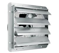 VEVOR Extractor de Persiana de 40,9 x 40,9 cm, Alta Velocidad 2000 CFM, Ventilador de Aluminio para Montaje en Pared con Motor de CA, Ventilación y Refrigeración para Invernaderos, Garajes, Tiendas