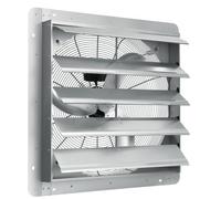 VEVOR Extractor de Persiana de 61,5 x 61,5 cm, Alta Velocidad 3320 CFM, Ventilador de Aluminio para Montaje en Pared con Motor de CA, Ventilación y Refrigeración para Invernaderos, Garajes, Tiendas