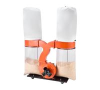 VEVOR Extractor de Polvo, 2634,47 m³/h, Extractor de Virutas 2,5 Micras, Sistema de Recolección de Serrín de 3,0 HP, con Dos Bolsas de Polvo de 132,5 L y Dos Bolsas de Filtro de 159 L, 2800 RPM