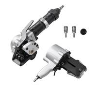 VEVOR Flejadora Neumática de Acero, Fuerza de Tensión de 8500 N, Tensor y Cortador de Flejado para Correa Metálica de 19 mm de Ancho, para Palés, Flejado a Granel en Fábricas, Almacenes y Logística