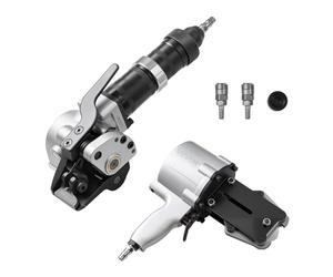 VEVOR Flejadora Neumática de Acero, Fuerza de Tensión de 8500 N, Tensor y Cortador de Flejado para Correa Metálica de 19 mm de Ancho, para Palés, Flejado a Granel en Fábricas, Almacenes y Logística