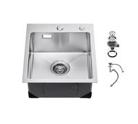 VEVOR Fregadero de cocina de montaje superior de un de acero inoxidable de 40cm para bar