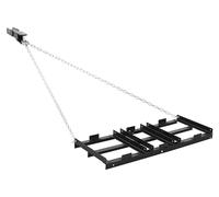 VEVOR, fresadora de arrastre, 122 x 50 cm, rampa de acceso con anchura ajustable y capacidad de carga de 22,7 kg, escarificadora de césped de alta resistencia, dispositivo de arrastre para caminos de