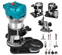 VEVOR Fresadora multifresadora para cantos, fresadora de madera, 6 velocidades variables, 710 W