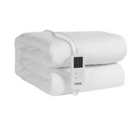 VEVOR Funda de Colchón Eléctrica con Calefacción, 4 Niveles de Temperatura, Temporizador de 12 Horas, Apagado Automático de 8 Horas, Bolsillo Elástico Profundo en Todo el Contorno, 1500 x 800 mm
