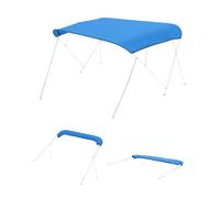 VEVOR Funda de Repuesto para Toldo Bimini 4 Arcos, Largo de 244 cm, de Grado Marino 600D, Alta Resistencia, Toldo de Repuesto para Barco, para Embarcaciones de Ancho de 246-262 cm, Azul, Sin Marco