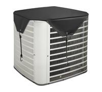 VEVOR Funda para Aire Acondicionado Exterior, 910 x 910 mm, de Tela 100% Poliéster con Un Forro de PVC, Resistente al Agua, Robusto y Duradero, Universal, para Todas las Estaciones, Color Negro