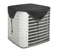 VEVOR Funda para Aire Acondicionado Exterior, 910 x 910 mm, de Tela 100% Poliéster con Un Forro de PVC, Resistente al Agua, Robusto y Duradero, Universal, para Todas Las Estaciones, Color Negro