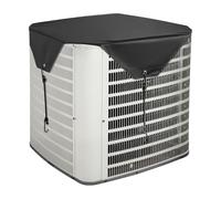 VEVOR Funda para Aire Acondicionado Exterior de Alta Presión, 710 x 710 mm, 100% Poliéster con Un Forro de PVC, Resistente a la Lluvia, para Exteriores, para Todas Las Estaciones, Color Negro