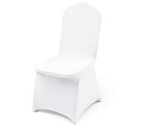 VEVOR Fundas Sillas de Comedor,Funda para Sillones Elástica de Poliéster y Elastano (53, Blanco, 510 x 450 x 950 mm (máx.))