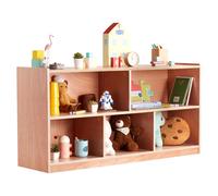VEVOR Gabinete de Almacenamiento con Bandeja Móvil, Estante de Almacenamiento de 5 Compartimentos, 2 Estantes, Muebles para Cubículos de Aula, Aula del Hogar, Guardería y Preescolar
