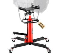 VEVOR Gato de Transmisión Hidráulico 1660 lbs Telescópico Vertical de Elevación 85 x 65 x 85 cm Rojo Acero Bomba Hidráulica de Pie de Elevación Gatos de Accionamiento Hidráulico de un Cilindro