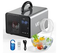 VEVOR Generador de Ozono 36000 mg/h con Control Remoto y Pantalla Táctil, Doble Modo, Máquina de Ozono con Doble Manguera, Difusores de Corindón, Cobertura hasta 300 m², para Oficina Hogar Cocina