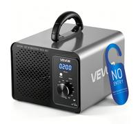 VEVOR Generador de Ozono 36000 mg/h, Máquina de Ozono con Selección por Área, Inicio Retardado 15 s, Temporizador Modo Cíclico 6 12 24 h, Cobertura hasta 300 m² para Hogar Coche Sótano Cocina Almacén