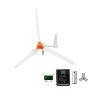 VEVOR Generador Eólico 24 V 1500 W Turbina Eólica de 3 Palas, Aerogenerador con Controlador Híbrido Eólico-Solar, Pantalla LCD, Arranque de 2,5 m/s, para Panel Solar Casa Autocaravana Granja Barco