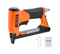 VEVOR Grapadora Neumática para Grapas de Alambre Fino Serie 80, Corona 12,8 mm, Longitud 6-16 mm, Carga Máxima 150 Piezas, para Tapicería, Carpintería y Proyectos de Bricolaje, 220 x 145 x 45 mm