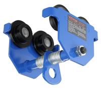 VEVOR: Grúa de techo con capacidad de 0,5 T, sistema de ruedas con doble rodamiento, ajustable para anchos de brida de perfil en I de 63,5 a 139,7 mm. Elevador de alta resistencia para garajes, fabric