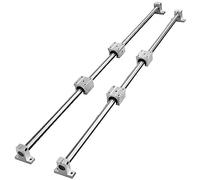 VEVOR Guía deslizante lineal SFC16 para cajones, 2 unidades, longitud 1000 mm, 4 rodamientos SFC16, riel de guía 2 unidades para deslizar cajones móviles de acero al carbono carga estática 1180N
