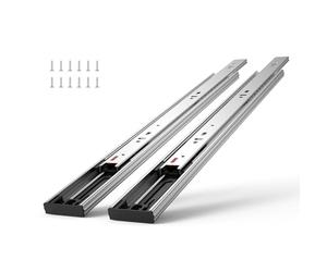 VEVOR Guías para Cajones 6 Pares Guías para Cajones de Bolas 508 mm Cierre Suave y Silencioso 45,4 kg Riel Guía de Acero de Montaje Lateral Extensión Completa para Estante de Gabinete de Cocina