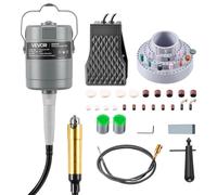 VEVOR, herramienta rotativa eléctrica de 780 W, 25.000 RPM, con eje flexible y control mediante pedal, amoladora de pie con 112 accesorios, ideal para lijado, pulido y corte