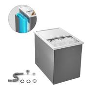 VEVOR Hielera Empotrable, 455 x 305 x 385 mm, de Acero Inoxidable, con Capacidad de 27,1 L y Tapa Deslizante para Exteriores. Incluye Tubo de Drenaje para Vino y Cerveza Fríos, Fácil de Instalar