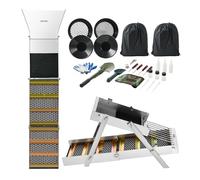 VEVOR Highbanker Gold Panning Kit, 127 cm 3 en 1 plegable High Banker Gold Sluice Box, 26 piezas de equipo de minería portátil kit de prospección con sartenes doradas, pantalla clasificadora, imán